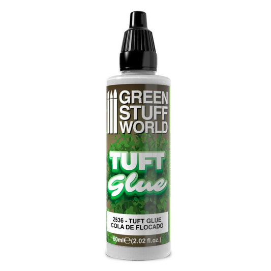 Tuft Glue 60ml 2536 - butelka kleju do tufts Green Stuff World, widok z przodu
