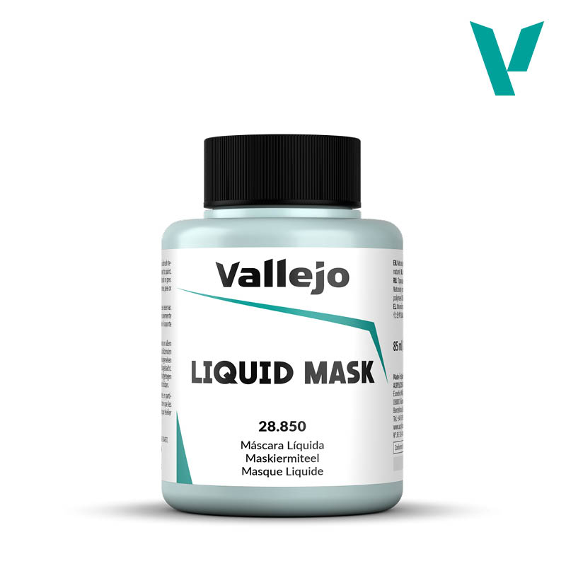 `Vallejo Liquid Mask 28.850 - płynna maska lateksowa 85ml do ochrony powierzchni podczas malowania figurek i modeli - Vallejo`