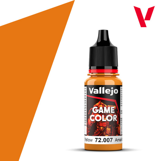 Vallejo Game Color Gold Yellow 72.007 - złocisto-pomarańczowa farba akrylowa 18ml do malowania figurek fantasy - Vallejo