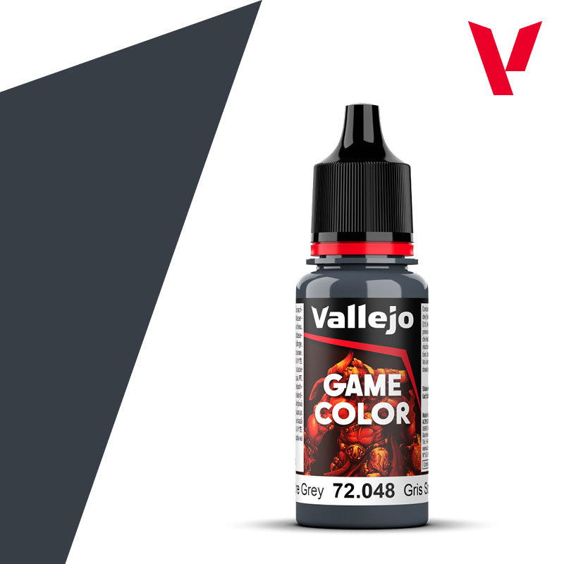 Vallejo Game Color Sombre Grey 72.048 - ciemnoniebiesko-szara farba akrylowa 18ml do malowania figurek i miniatur - Vallejo