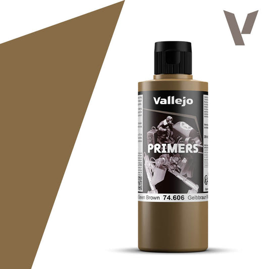 `Vallejo Surface Primer German Green Brown 74.606 - akrylowy podkład 200ml do gruntowania modeli wojskowych z żywicy plastiku i metalu - Vallejo`