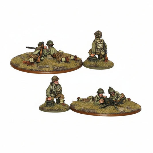 US .30 Cal MMG Team Bolt Action 28mm - obsługa przy karabinie maszynowym, widok z boku, kod WGB-AI-34
