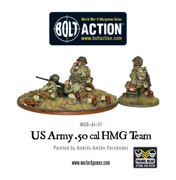 US Army .50 Cal HMG Team Bolt Action 28mm - pudełko produktu WGB-AI-37 Warlord Games