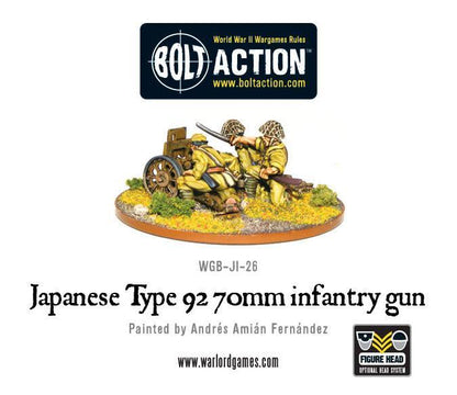 Japanese Type 92 70mm Infantry Gun Bolt Action 28mm - pudełko produktu widok z boku, WGB-JI-26