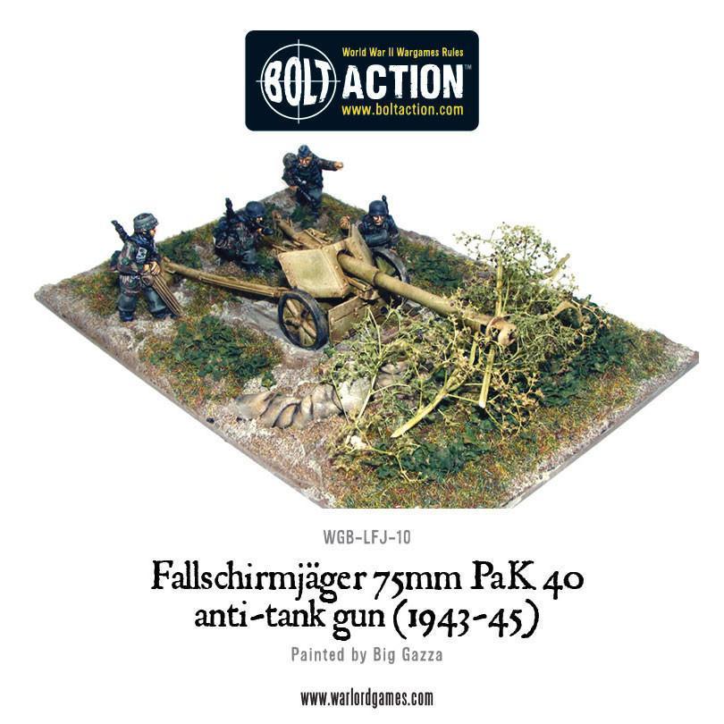 PaK 40 75mm z 4-osobową obsługą na dioramie