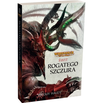 Świt Rogatego Szczura – okładka 3D powieści Warhammer The End Times, Guy Haley, Koniec Czasów Tom IV, miękka oprawa

