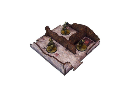 WW2 Italy Balcony House (1) PREPAINTED – Dom z Balkonem | Bolt Action