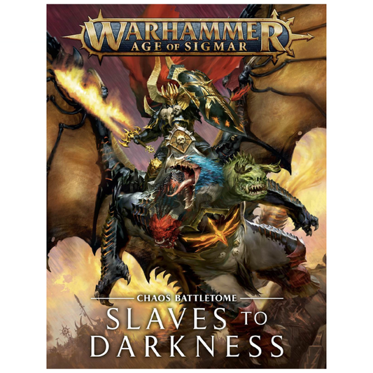 Games Workshop Battletome Slaves to Darkness 2019 – podręcznik armii do Warhammer Age of Sigmar, okładka książki z zasadami frakcji
