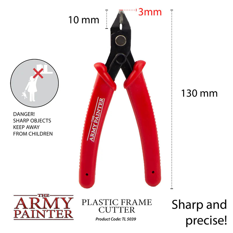 Plastic Frame Cutter - wymiary: długość 130mm, szerokość ostrza 3mm, rozwarcie 10mm | The Army Painter
